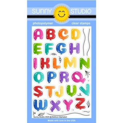 Sunny Studios Stempel - Balloon Alphabet